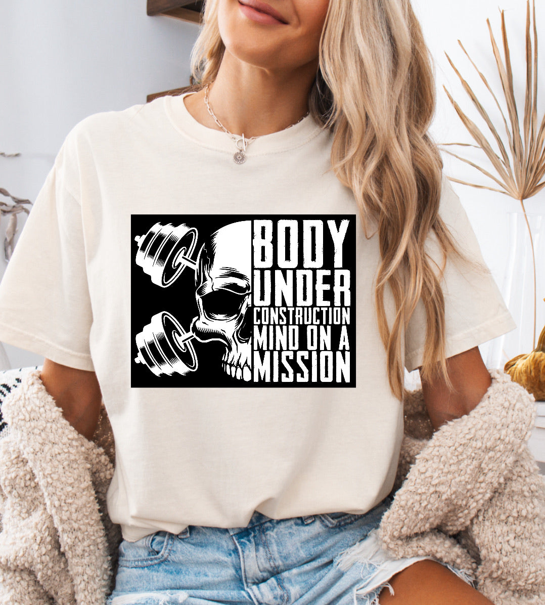 Body Under Construction Shirt – Motivational & Comfortable Comfort Colors Tee for Fitness Enthusiasts