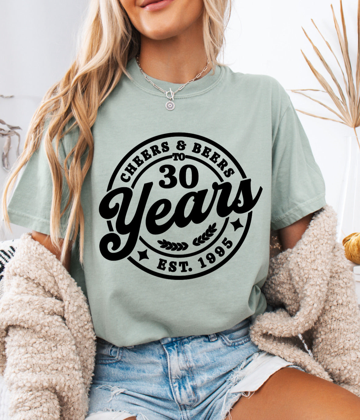 Cheers and Beers to 30 Years Shirt – Fun & Comfortable Comfort Colors Tee for 30th Birthdays