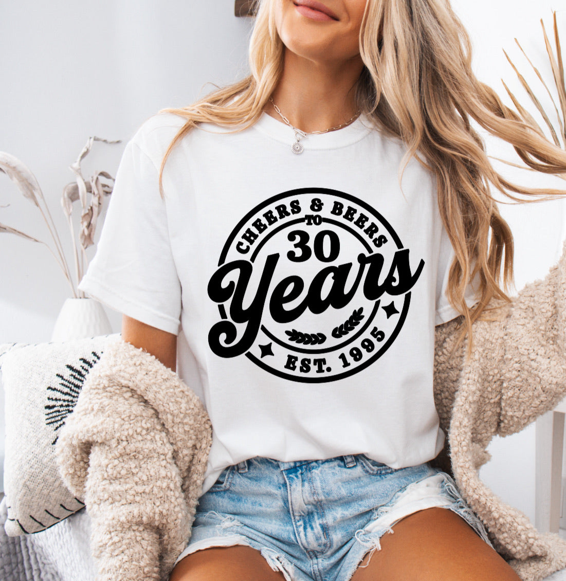 Cheers and Beers to 30 Years Shirt – Fun & Comfortable Comfort Colors Tee for 30th Birthdays