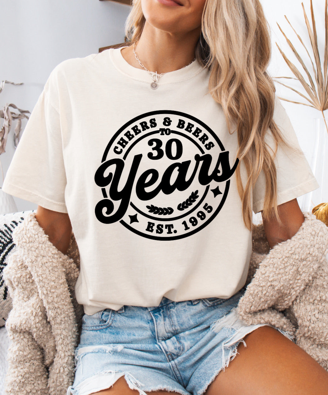 Cheers and Beers to 30 Years Shirt – Fun & Comfortable Comfort Colors Tee for 30th Birthdays