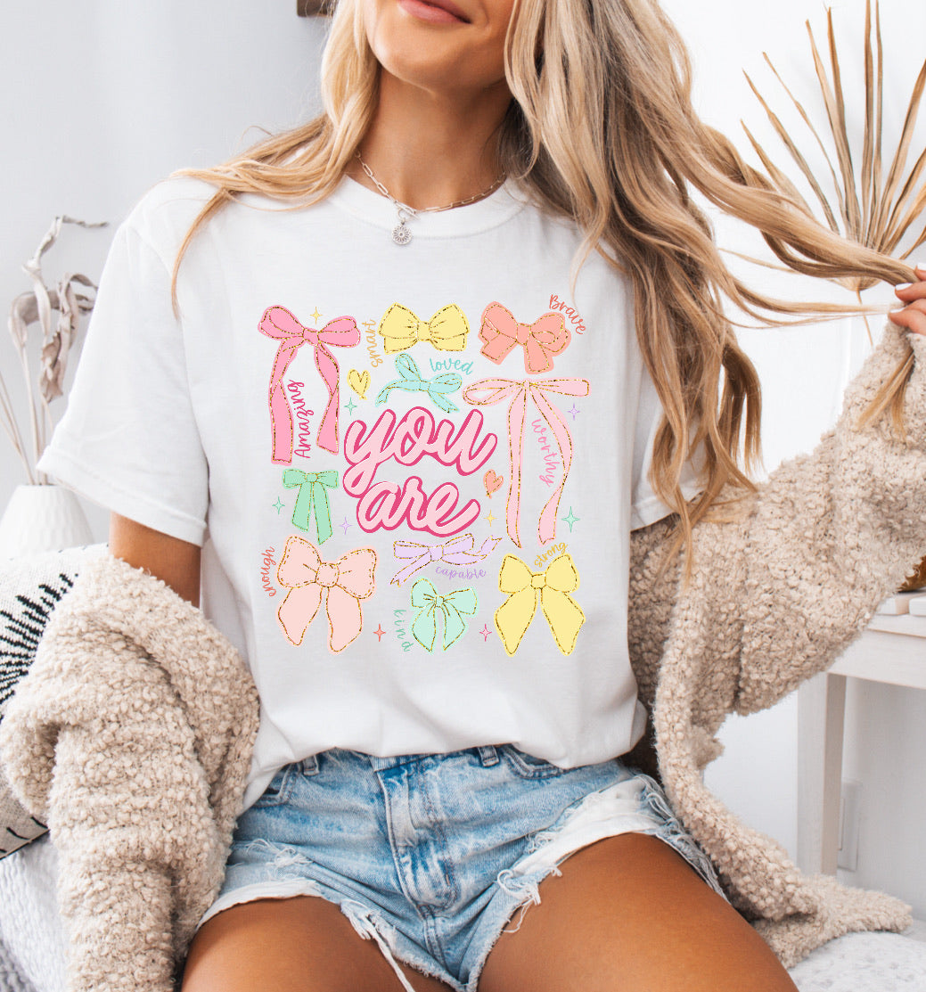 You Are Self Love Shirt with Bows – Comfort Colors