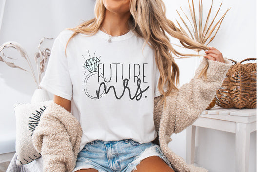 Future Mrs. Shirt – Bride to Be Engagement Tee in Soft & Stylish Comfort Colors